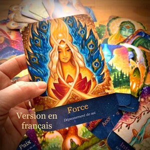Jeu de cartes oracle en français french pour tirage simple au quotidien Les vertus du coeur