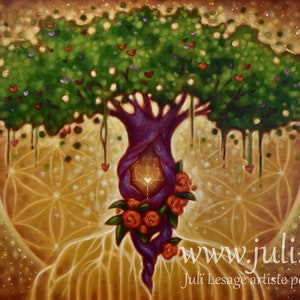 Impression sur carton Beaux Arts Racines du coeur