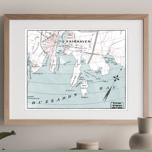 Fairhaven, Buzzards Bay Art Print, Designed for 8x10&quot; Frames / Matting