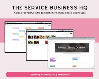 Plantilla empresarial de ClickUp: Gestión de clientes y operaciones (Descarga digital)
