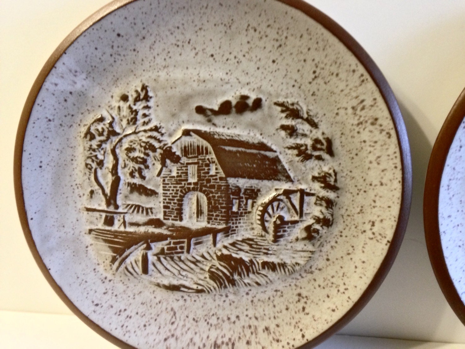 Vintage Goss Pottery Vermont Onion River Pottery Set of 4 Etsy