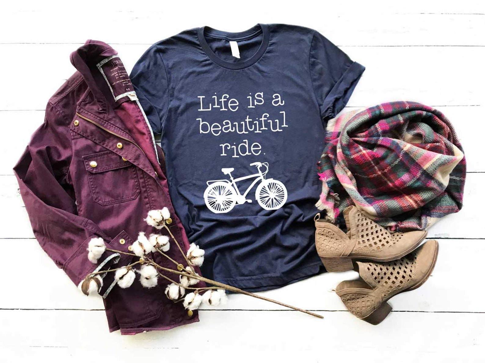 Life is A Beautiful Ride Shirt. Cycling Shirt. Super Soft & Etsy