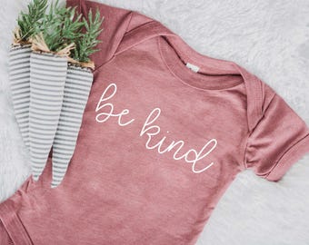 Be Kind Bodysuit for Baby. Kindness Outfit for Baby. Cute Baby Boy Clothing. Baby Girl Bodysuit. Baby Shower Gift. Be Kind Baby Outfit.