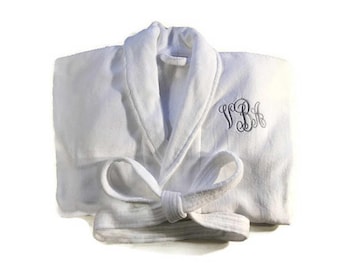Personalized Robe. Super Soft Spa Quality Plush Microfiber Monogrammed Robe. Custom Embroidered Monogram. Luxurious Spa Quality Robe.