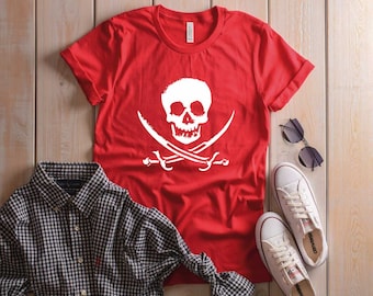 Pirate Shirt. Skull Shirt. Super Soft and Comfy Unisex T-Shirt. Pirate T-shirt. Boat Shirt. Parade Shirt. Cruise Shirt.