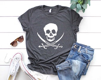Pirate Shirt. Skull Shirt. Super Soft and Comfy Unisex T-Shirt. Pirate T-shirt. Gasparilla Parade Shirt. Cruise Shirt. Boating Shirt.