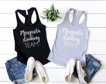 Chemise Marguerite. Débardeur de l’équipe de boisson Margarita. Chemise Cinco De Mayo. Débardeur dos nageur super doux et confortable. Escouade de tequila. Chemise pour groupe
