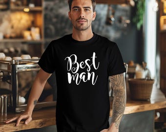 Best Man Shirt. Groom Shirt. Matching Wedding Party Shirts. Wedding Shirt. Shirt for Best Man.  Groomsmen Shirt. Bachelor Party Shirt.