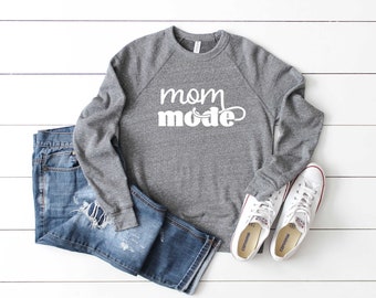 Mom Sweatshirt. Mom Mode Shirt. Mom Shirt. Super Soft & Comfy Unisex Long Sleeve Sweatshirt. Strong Mom. Mommy Sweatshirt. Gift For Mom.