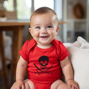 Pirate Bodysuit for Baby. Gasparilla Outfit for Baby. Cute Pirate Baby Boy Clothing. Baby Girl Pirate Bodysuit. Children&#39;s Parade.