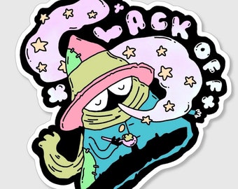 Slack Off illustrated sticker