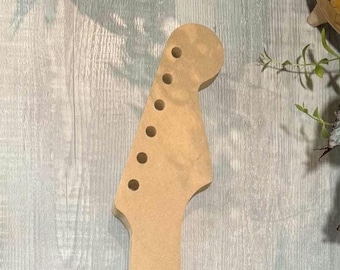 Guitar neck template. fender stratocaster style. 25.5 inch scale. 3/4 inch MDF
