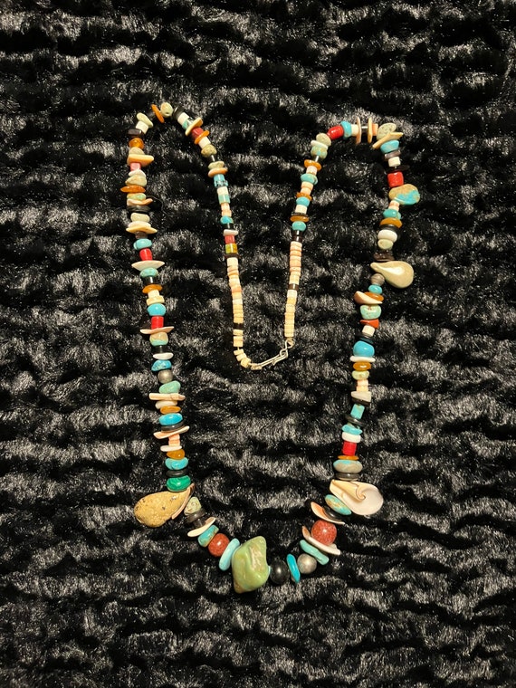 Navajo Bead and Shell Necklace