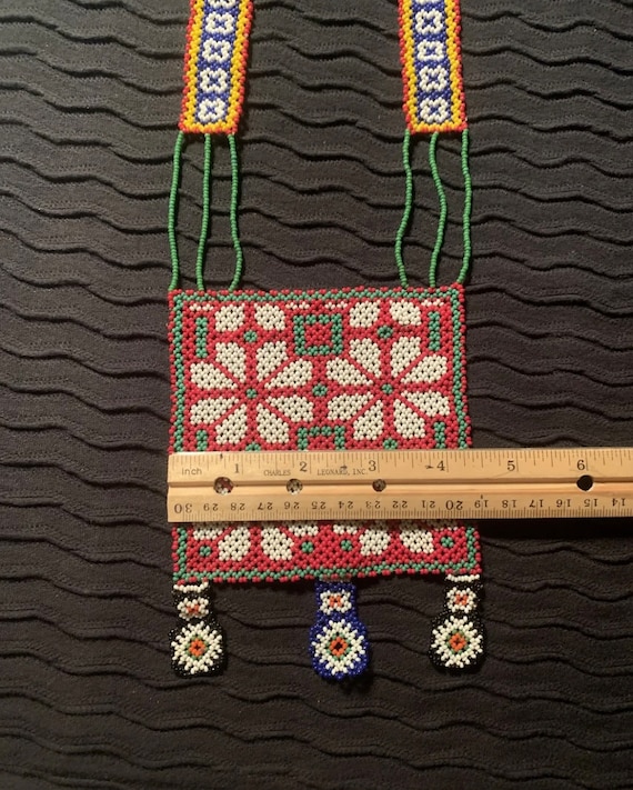 Native American Seed Bead Necklace - image 6
