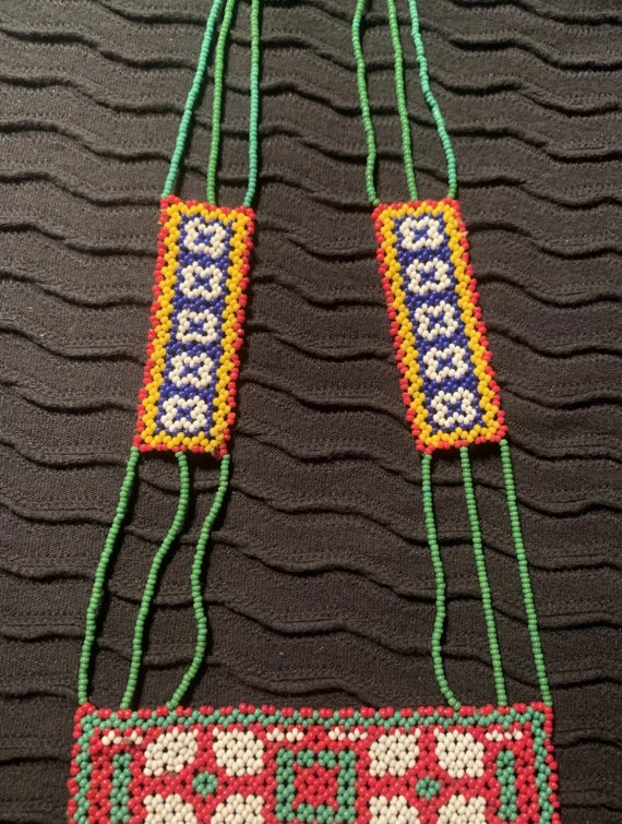 Native American Seed Bead Necklace - image 3