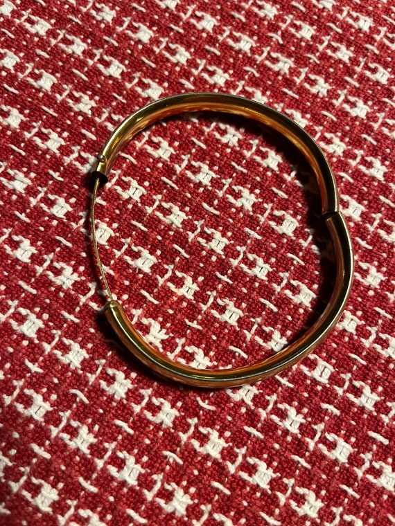 Napier ~ Gold Tone Bangle Type Bracelet - image 2