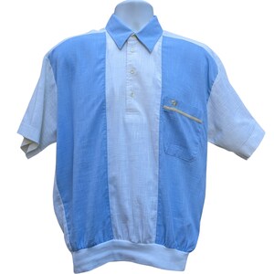 Vintage 90s white and blue short sleeve golf shirt by Arnold Palmer