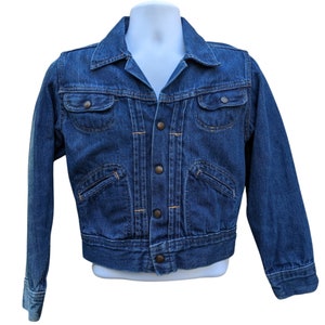 Vintage 70s denim jean jacket by American Denim P.P. with snap buttons