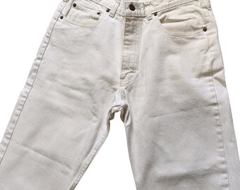 Vintage 90s Ralph Lauren Polo Jeans Warm White Denim, 32 Inch