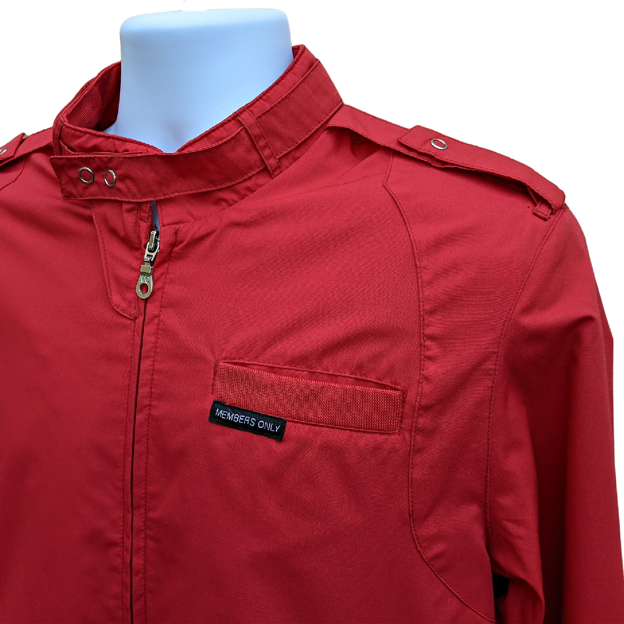 Vintage Cherry Red Members Only Jacket — Too Hot Vintage