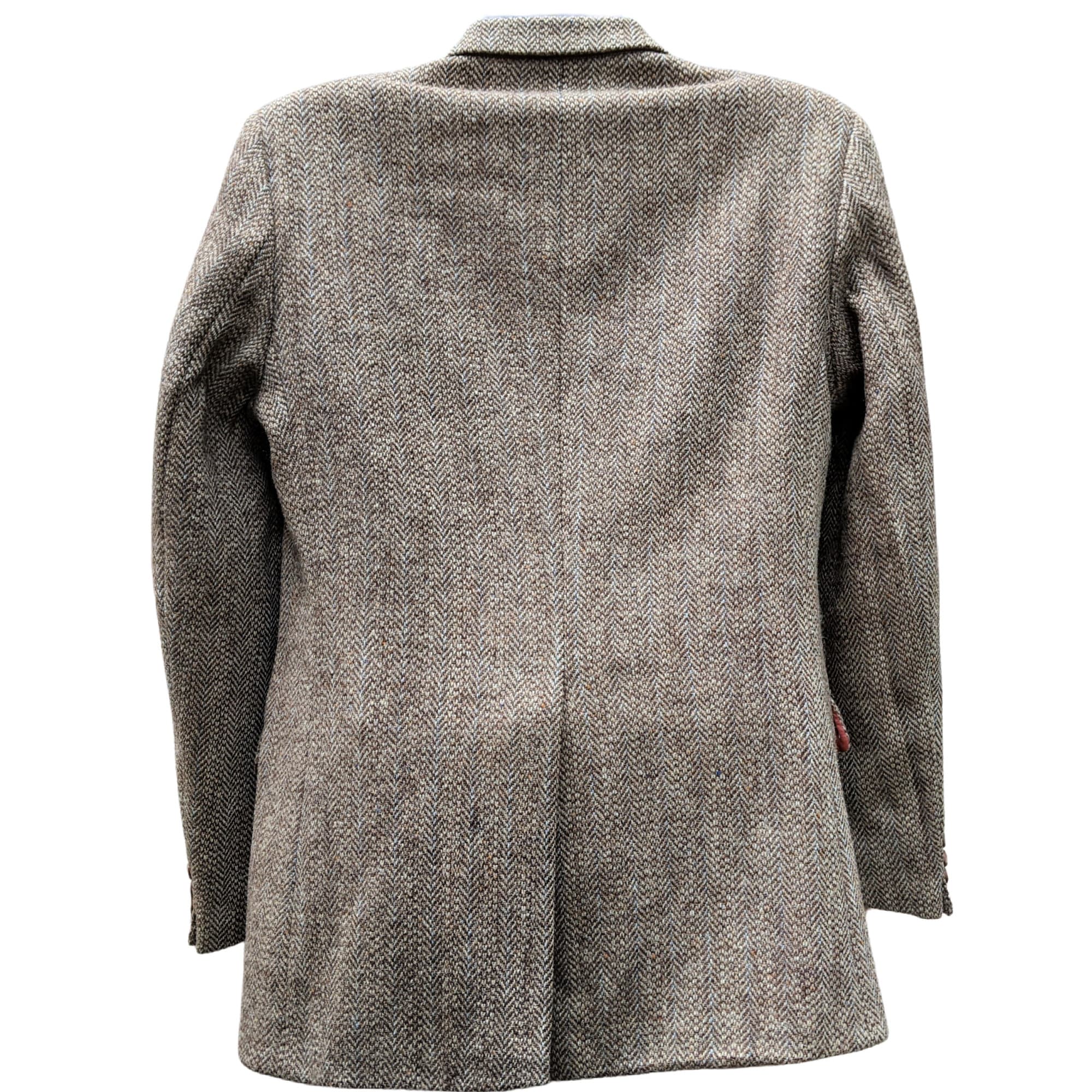 Vintage Brown Harris Tweed Leisure Sportscoat Jacket With Vintage Brown Harris Tweed Leisure Sportscoat Jacket With