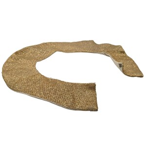 Vintage 50s gold metallic round collar, detached collar for dresses and blouses