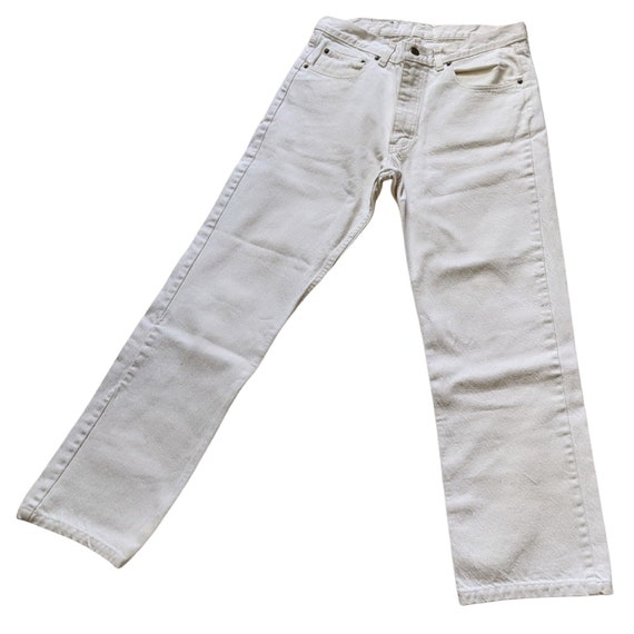 Vintage 90s Ralph Lauren Polo Jeans Warm White Denim, 32 Vintage 90s Ralph Lauren Polo Jeans Warm White Denim, 32
