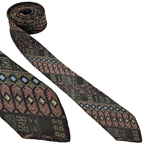 Vintage 1950&#39;s moody tone silk skinny tie by BraeMawr