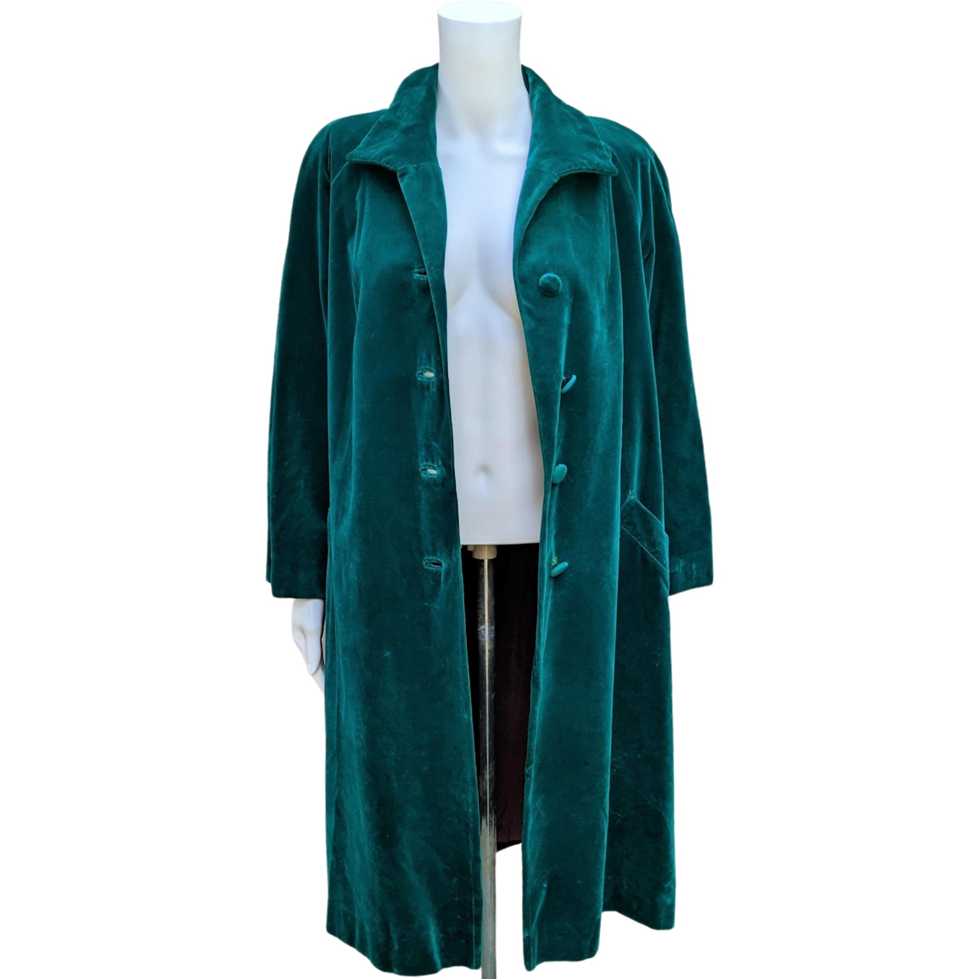 【60s】Euro Vintage Cotton Belted Coat 46 1910s Get Ready to Drive Duster Coat | Vintage Antique Teens