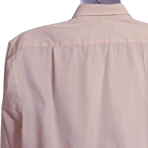 Vintage 80s men's shirt, pale pink 80s shirt, 2 p… - image 7