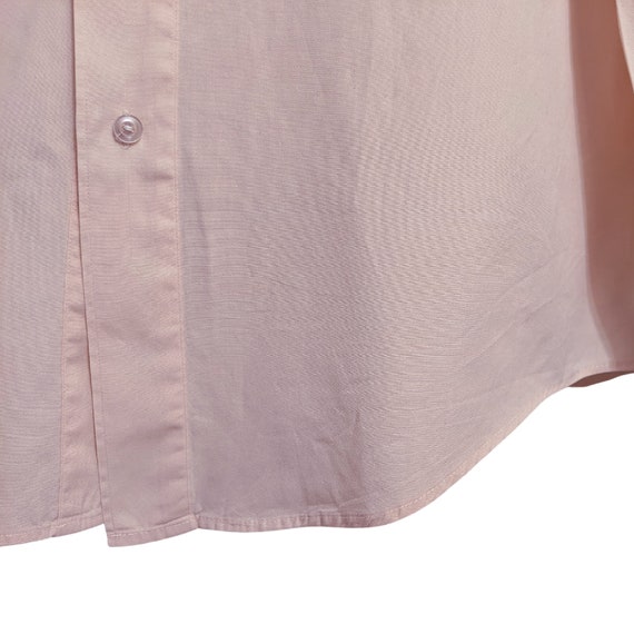 Vintage 80s men's shirt, pale pink 80s shirt, 2 p… - image 4