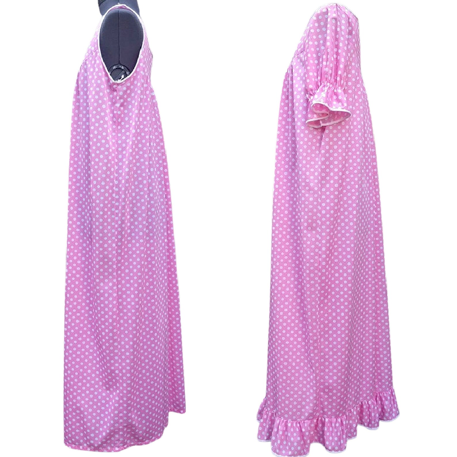 Pale Green Polka Dot Women's Robe main image 1