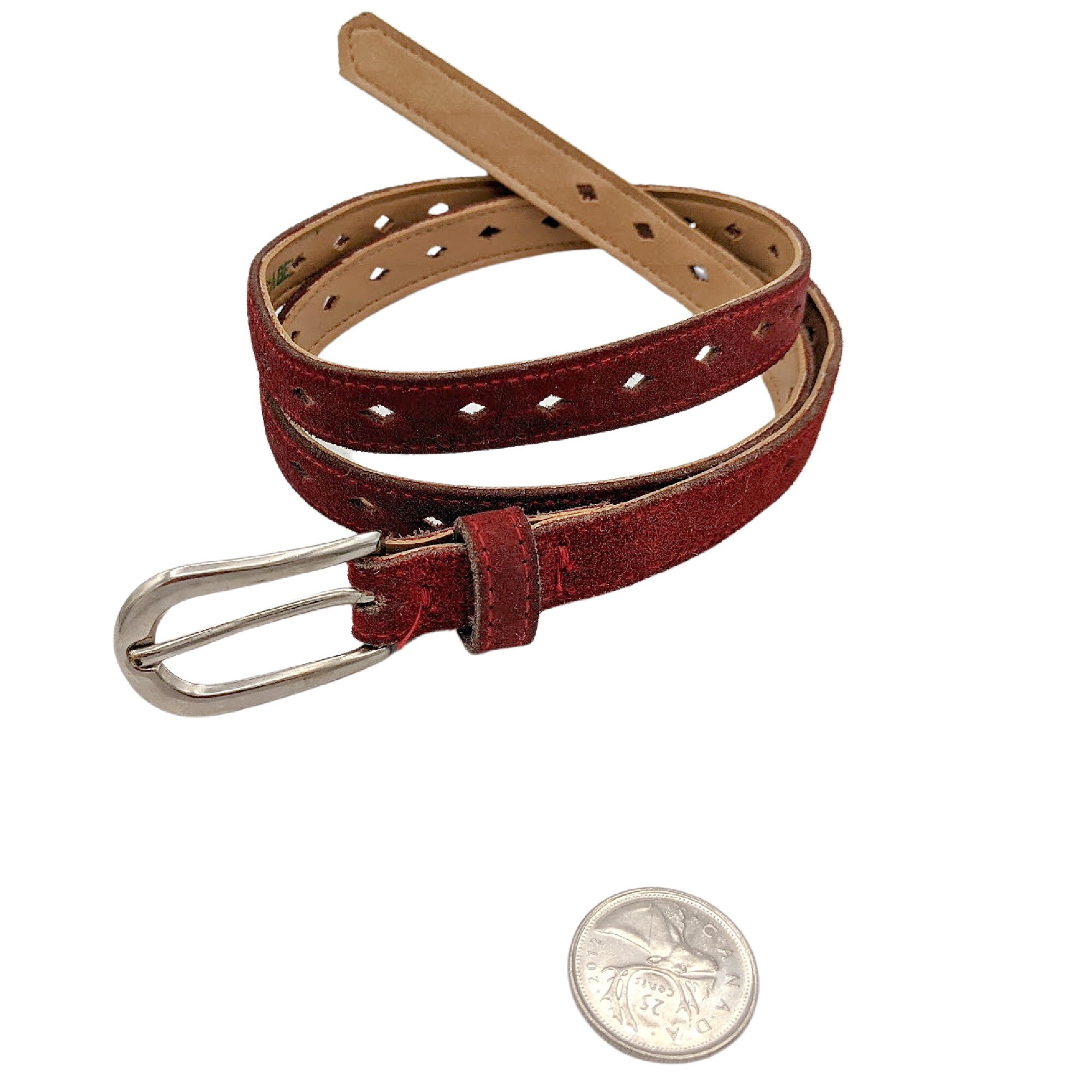 小物 vintage lether narrow belt burgundy Vintage Narrow Burgundy Maroon Red Leather Belt - Etsy