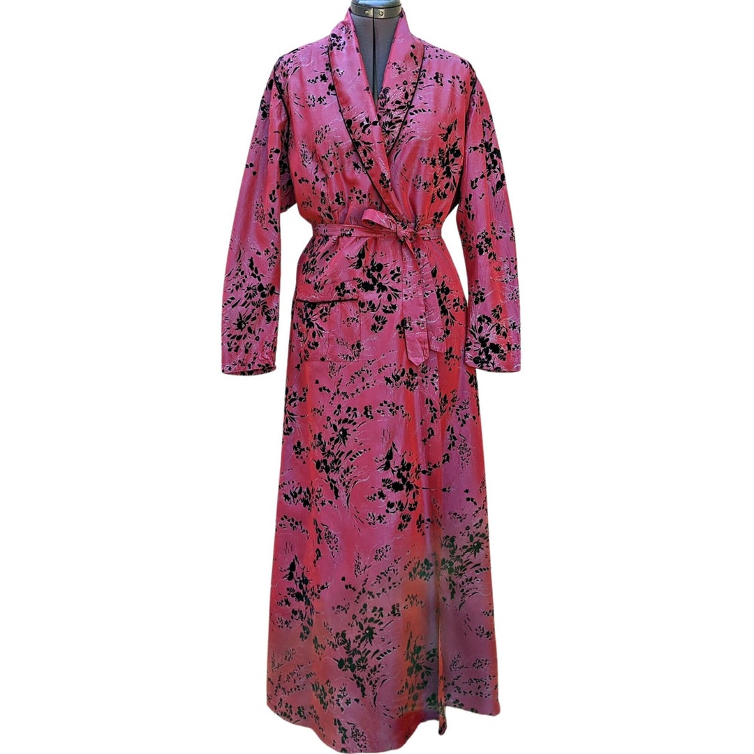 ジャケット・アウター 70s Floral Silk Ruffle Robe il_1080xN.3974720568_rqjy.jpg