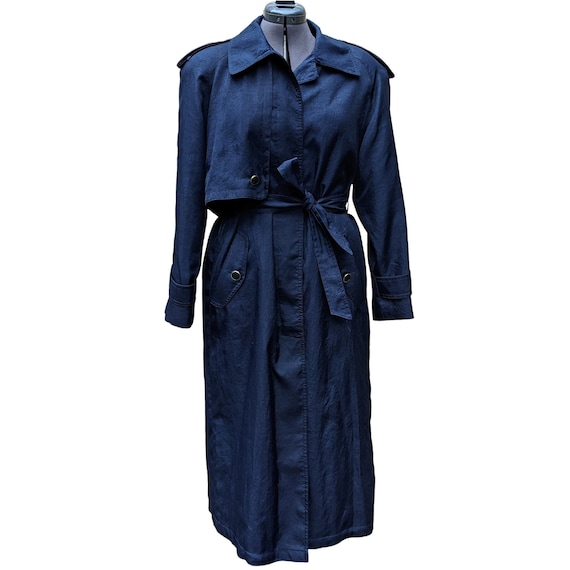 VINTAGE longcoat 80's〜90's Classic Vintage 90s Brown Trench Coat Women's | Detective