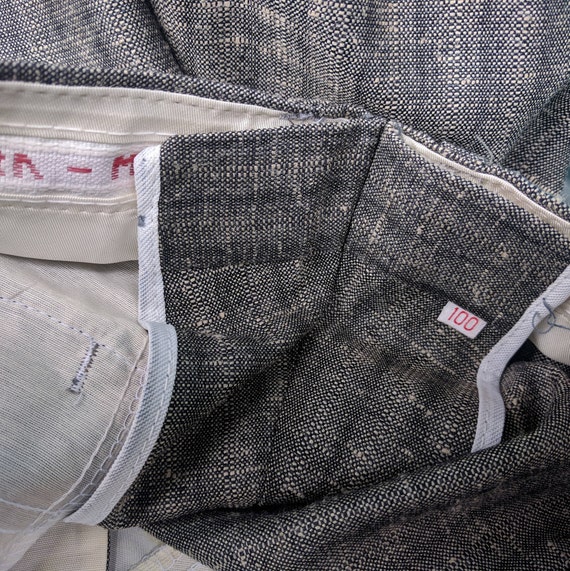 Vintage 80s 2 Tone Gray Striped Wool Blend Suit, 80s Jacket Vintage 80s 2 Tone Gray Striped Wool Blend Suit, 80s Jacket