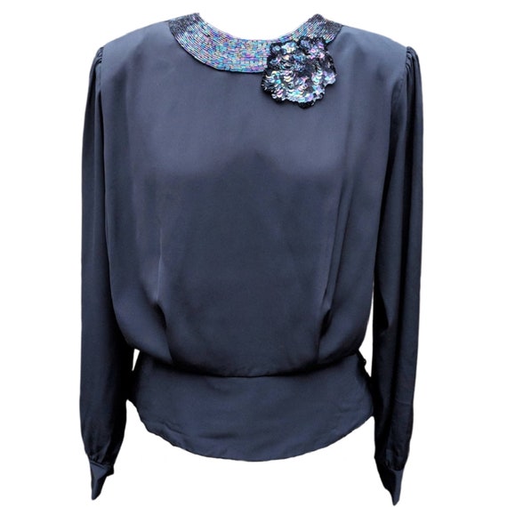 Sequin collar blouse cheap