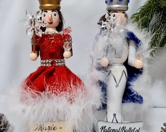 Personalized Female Nutcracker with Family Name, 25cm, 1pcs