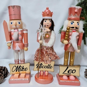 Personalized Pink Nutcracker or Ballerina, Male or Female, 25cm