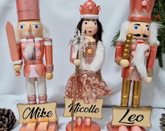 Personalized Pink Nutcracker or Ballerina, Male or Female, 25cm