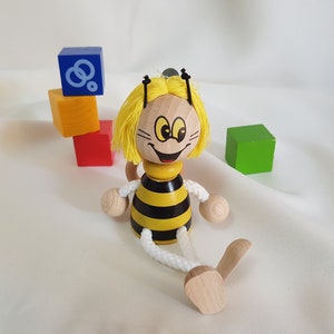 Bee, Hanging Doll on Coil, Handmade, Pčelica Maja