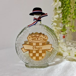 Personalized Glass Croatian Cuturica, 500ml or 700ml