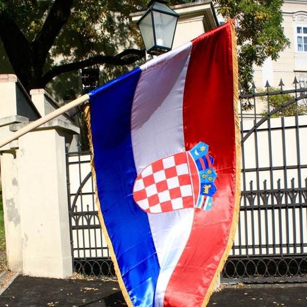 Croatian Flag with the New Grb, 3 sizes