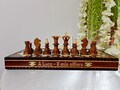 Personalized Wooden Chess Set, Carved by Hand, 3 Sizes