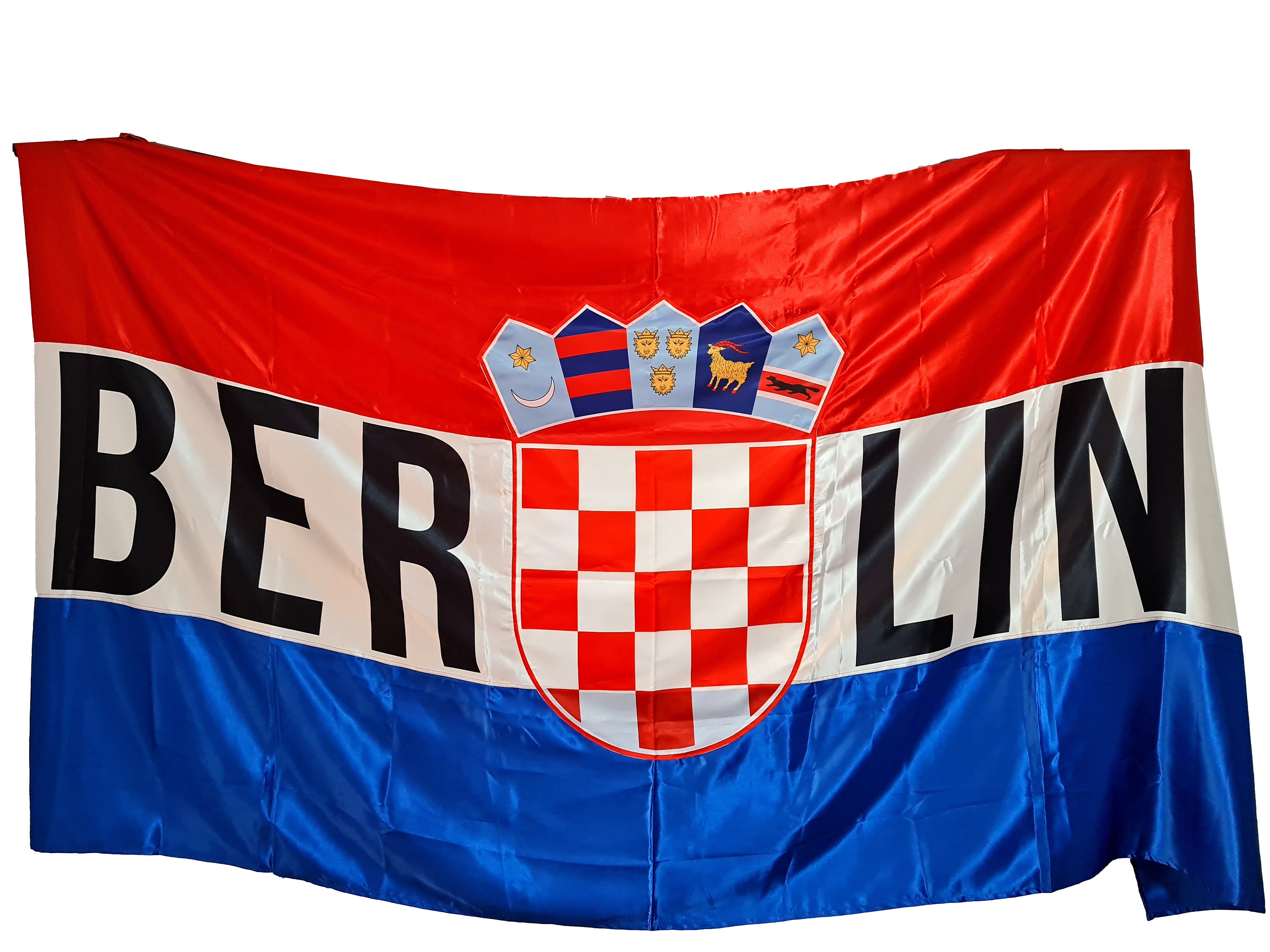 Personalisierte kroatische Flagge mit der alten oder neuen Grb, 3 Größen -  .de