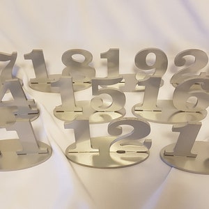 Wedding Table Numbers 1 15 Wooden Numbers Choose Your Color Etsy