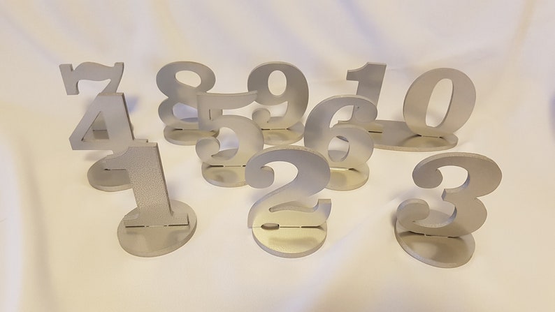 Wedding Table Numbers 1 15 Wooden Numbers Choose Your Color Etsy
