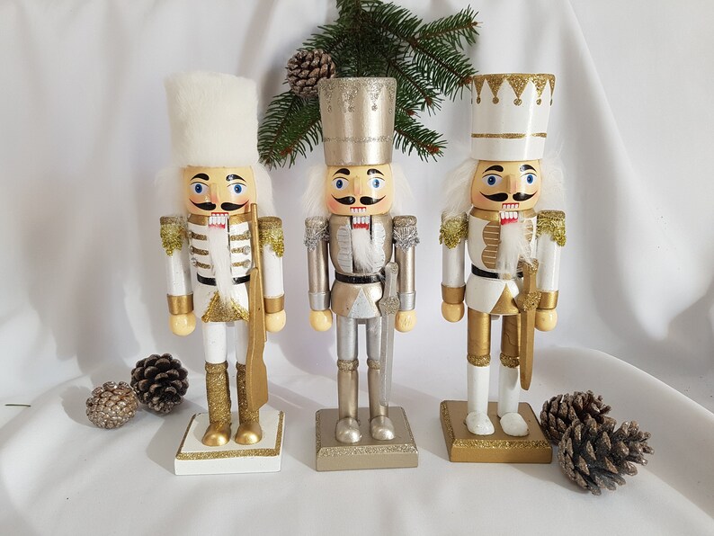 Personalized Silver Nutcracker with Family Name or Any Other Etsy