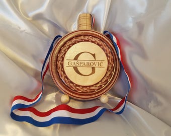 Croatian Cuturica, Size M, 250ml, Old or New Grb, Initials, Customized for any Occassion