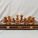 Personalized Wooden Chess Set, Carved by Hand, 3 Sizes 